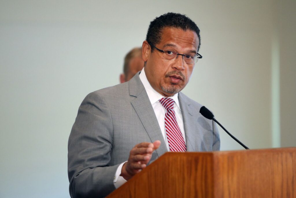 The initial legislative activity around the Sanford-Fairview merger leveraged the work by Attorney General (AG) Keith Ellison when the transaction was first announced. (Photo by Scott Olson/Getty Images)
