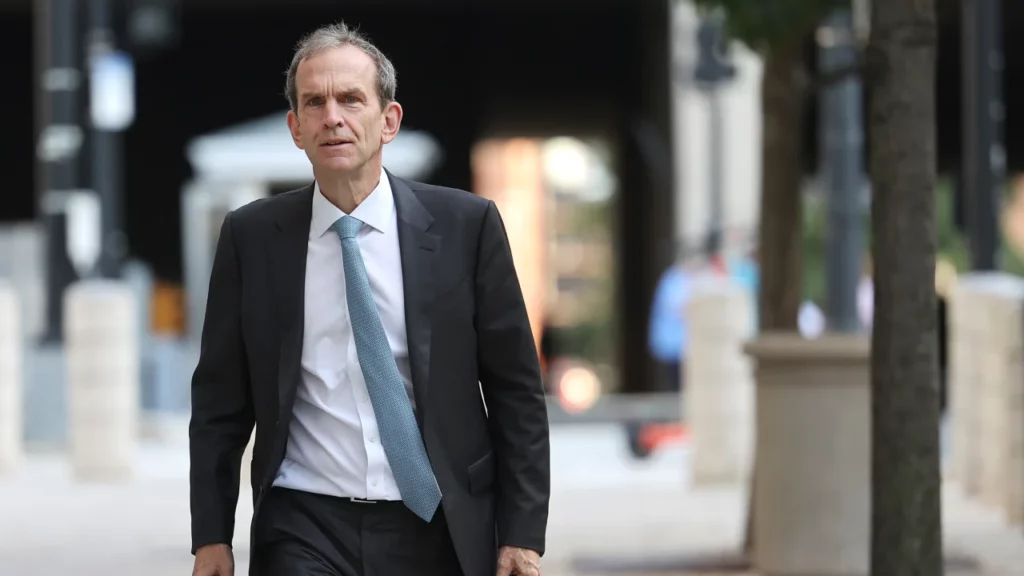 Kent Walker, President of Global Affairs and Chief legal officer of Alphabet Inc., arrives at federal court on September 12, 2023 in Washington, DC. (Kevin Dietsch/Getty Images)