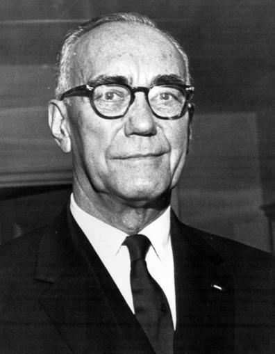 Portrait of William H. Draper, Under Secretary of War, 1947; Under Secretary of the Army, 1947-1949; U. S. Special Representative in Europe with the rank of Ambassador, 1952-1953.
