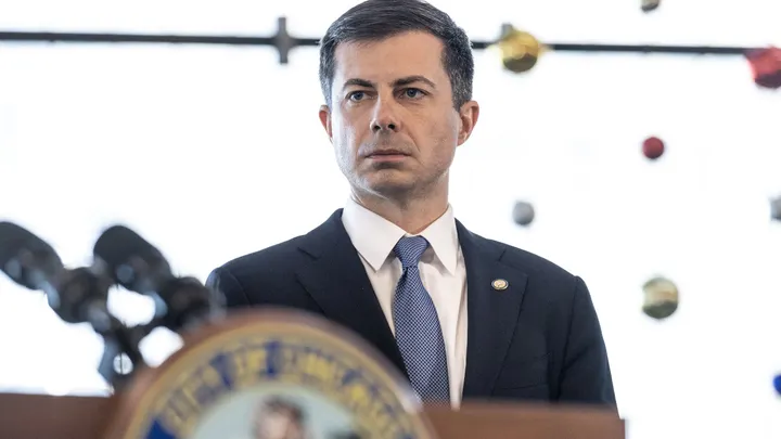 Pete Buttigieg took big steps this year, but the Alaska-Hawaiian merger highlights the need for the DOT to remain vigilant. (Christopher Dilts/Bloomberg via Getty Images / Getty Images)