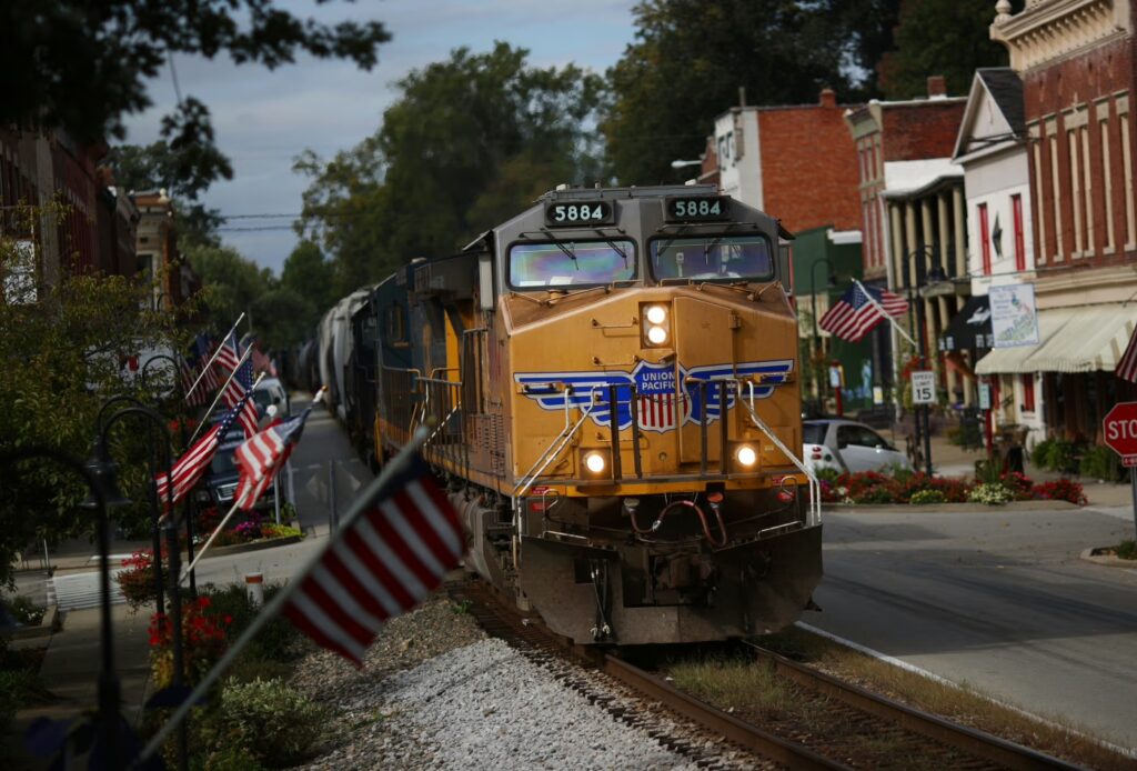 Union Pacific seeks to merger with Norfolk Southern. PHOTO: LUKE SHARRETT/BLOOMBERG NEWS